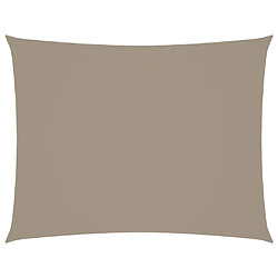 ComfortXL Voile De Parasol Tissu Oxford Rectangulaire 5x7 M Taupe