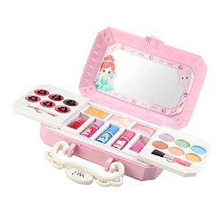 Kit De Maquillage Pour Filles Jouet Lavable Maquillage Palette Gloss Pour Les Lèvres Blushes Vernis à Ongles B