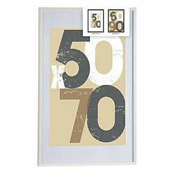 Gift Decor Cadre photo 62,5 x 2,5 x 92,5 cm Blanc Plastique Bois MDF (6 Unités)