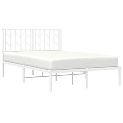 Avis Maison Chic Cadre/structure de lit métal et tête de lit pour adulte - Lit Moderne Chambre blanc 120x190 cm -MN31847