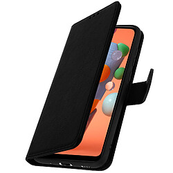 Avizar Étui pour Samsung Galaxy A11 / M11 Clapet Portefeuille Support Vidéo Noir