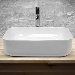 Avis Ecd Germany Lavabo vasque à poser céramique lave-main salle de bain blanc 505 x 395 x 135 mm