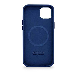 Decoded Coque pour iPhone 14 Plus MagSafe en Silicone Antimicrobienne Bleu marine