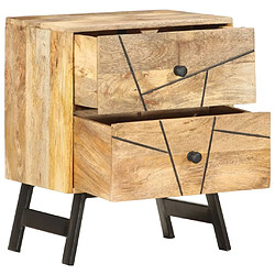 Avis Maison Chic Table de chevet,Table de nuit,Table d'appoint pour salon 40x30x50 cm Bois de manguier massif -MN45817