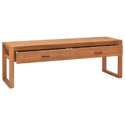 Maison Chic Meuble TV scandinave - Banc TV pour salon 140x40x45 cm Bois de teck -MN69823