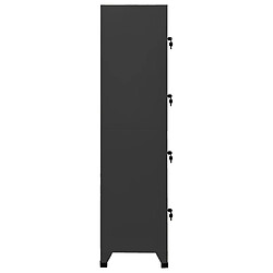 Avis vidaXL Armoire à casiers Anthracite 38x45x180 cm Acier