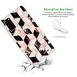 Avis Coque Samsung Galaxy S20 360 intégrale transparente Cubes Marbres Ecriture Tendance Design Evetane.