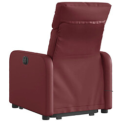 Acheter Maison Chic Fauteuil Relax pour salon, Fauteuil inclinable de massage Rouge bordeaux Similicuir -GKD34253