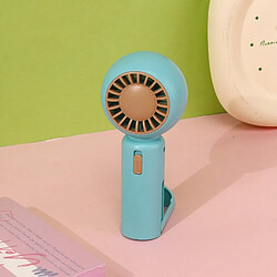 (Bleu) Ventilateur Portatif Petit Chargement Usb Ventilateur Portable à Cinq Pales De Refroidissement Par Brise Puissant