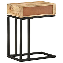 Avis vidaXL Table d'appoint en forme d'U 45x30x61cm Bois de manguier massif