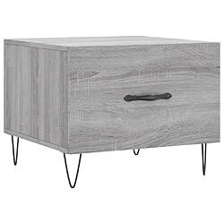 Maison Chic Table basse,Table Console Table d'appoint, Table pour salon Sonoma gris 50x50x40 cm Bois d'ingénierie -MN72980