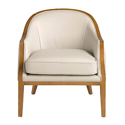 Angel Cerda Fauteuil en cuir sable