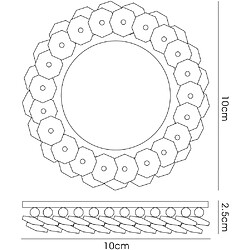 Avis Inspired Jante ronde encastrée pour downlight Cluster uniquement transparente, nécessite 100035310 pour compléter l'article