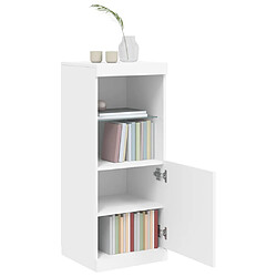 Acheter Maison Chic Commode Buffet - Meuble de rangement avec lumières LED blanc 41x37x100 cm -GKD48478