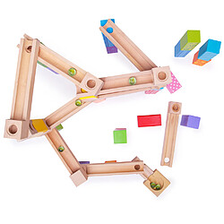 Bigjigs Toys Ensemble de jeu Marble Run de 53 pièces