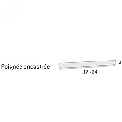 Inside 75 Armoire 200,4 x 220 cm 5 portes 5 tiroirs caisse Habana façade Habana Blanc laquée pas cher