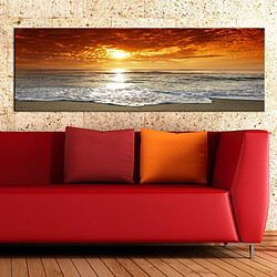 Artgeist Tableau - Romantic sunset [120x40]