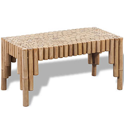 vidaXL Table basse Bambou