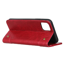 Acheter Wewoo Coque Etui à rabat en cuir pour iPhone 11 support fentes de cartes et porte-monnaie vin rouge