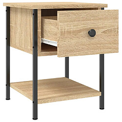 Acheter vidaXL Table de chevet chêne sonoma 34x35,5x45 cm bois d'ingénierie