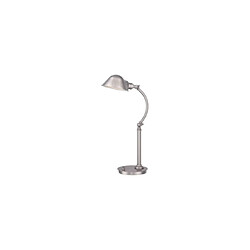 Elstead Lighting Lampe de bureau Thompson Nickel brossé