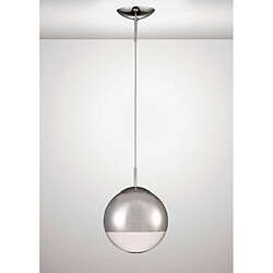 Luminaire Center Suspension Miranda Chrome poli 1 ampoule 45cm