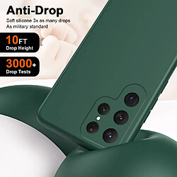 Acheter Htdmobiles Coque pour Samsung Galaxy S24 Ultra 5G - housse etui silicone gel fine + film ecran - VERT