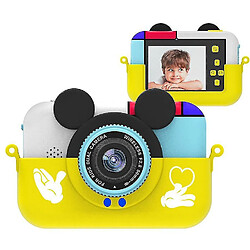 Universal Mickey Mouse Children's Cartoon Digital Camera, Sports Handheld Sports High-définition Video Cameraï¼yello