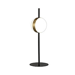 Inspired Lampe de table Cuba, LED 8W, 3000K, 600lm, Or/Noir, 3 ans de garantie