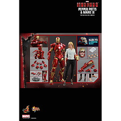 Hot Toys MMS311 - Marvel Comics - Iron Man 3 - Pepper Potts & Iron Man Mark 9 Deluxe Version