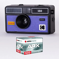 KODAK DA00259 - Pack Appareil Photo KODAK i60 et 1 pellicule 36 poses 100 ISO - Objectif 31 mm - Pour films 35 mm - Bleu - Bleu