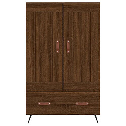 Acheter vidaXL Buffet haut chêne marron 69,5x31x115 cm bois d'ingénierie