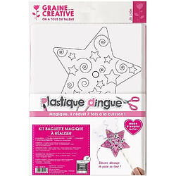 Graines Creatives Kit plastique dingue - Baguette magique à faire soi-même