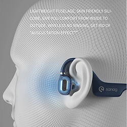 Acheter Universal Écouteurs sans fil Bluetooth Écouteurs à conduction osseuse Écouteurs stéréo Deux mains Bouchons d'oreille gratuits Sports extérieurs Bouchons d'oreille imperméables avec microphone