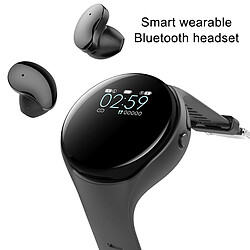 Universal Poignet Bluetooth casque sans fil casque musique écran couleur montre sport podomètre pour IOS |