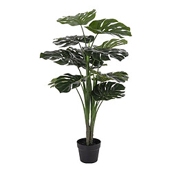 EPIKASA Plante Artificielle Monstera, Vert, Polyéthylène, 17x18x90 cm