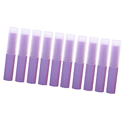 Acheter 10pcs vides tubes de rouge à lèvres baume à lèvres conteneurs outils de maquillage bricolage violet