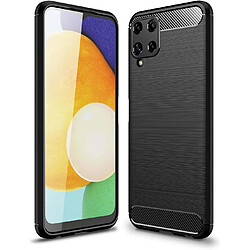 Xeptio Samsung Galaxy A22 4G coque style carbone noir