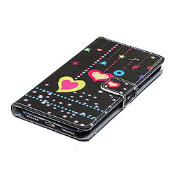 Acheter Wewoo Housse Coque Étui en cuir à rabat horizontal forme de cœur coloré pour Huawei Honor Play 8Aavec support et fentes cartes et portefeuille