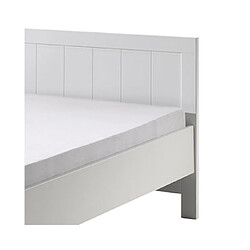 Avis Mes Lit 90x200 cm avec sommier en pin blanc - VICKY