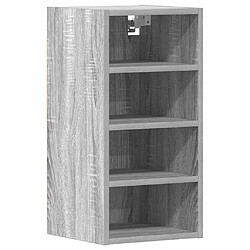 vidaXL Armoire suspendue sonoma gris 30x29,5x60 cm bois d'ingénierie