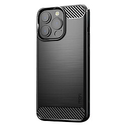 Coque en TPU MOFI Texture de fibre de carbone, antichoc, flexible noir pour votre iPhone 13 Pro 6.1 pouces