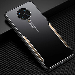 Coque en TPU + métal hybride noir/or pour votre Xiaomi Redmi K30 Pro/Poco F2 Pro