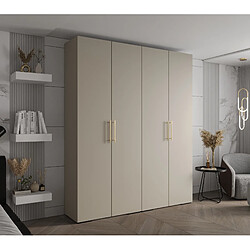 Abiks Meble Armoire Inova 3 À Portes Battantes 236,7/200/47 4 Portes (gris/d’oro)