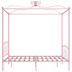 Acheter Maison Chic Lit adulte - Cadre de lit à baldaquin,Structure du lit Contemporain rose métal 180x200 cm -MN70267