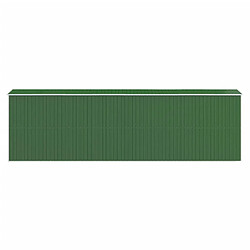 Avis Helloshop26 Abri de jardin cabane cabanon maison de stockage remise extérieur hangar outils robuste 192 x 689 x 223 cm acier galvanisé vert 02_0022367