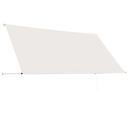 Avis vidaXL Auvent rétractable 300x150 cm Crème