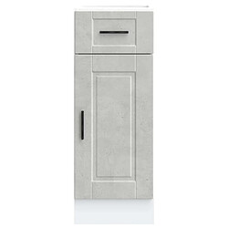 Avis vidaXL Armoire de cuisine Porto gris béton bois d'ingénierie