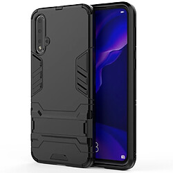 Wewoo Coque Renforcée Pour Huawei Nova 5 / 5 Pro Antichoc PC + TPU Housse de protection avec support invisible Noir