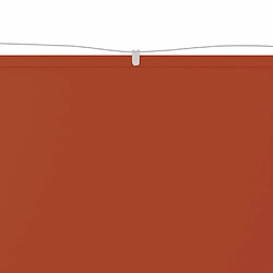 Helloshop26 Auvent vertical 100x420 cm tissu oxford orange 02_0007657